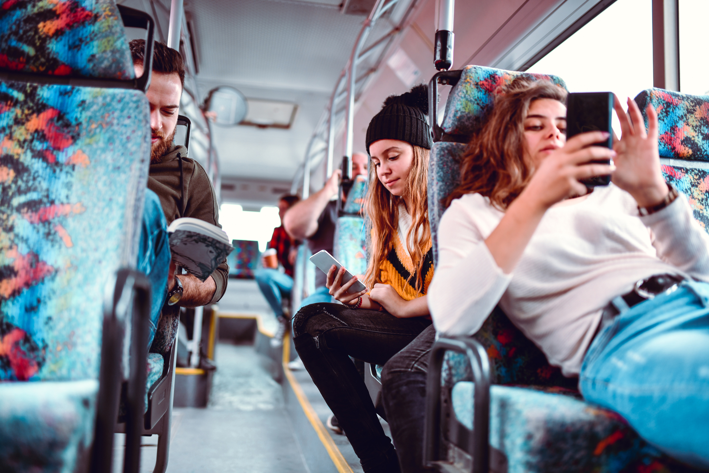 Antisocial Students On A Bus Trip